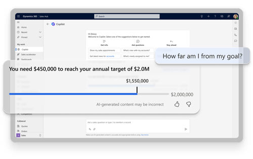 Copilot on Dynamics 365