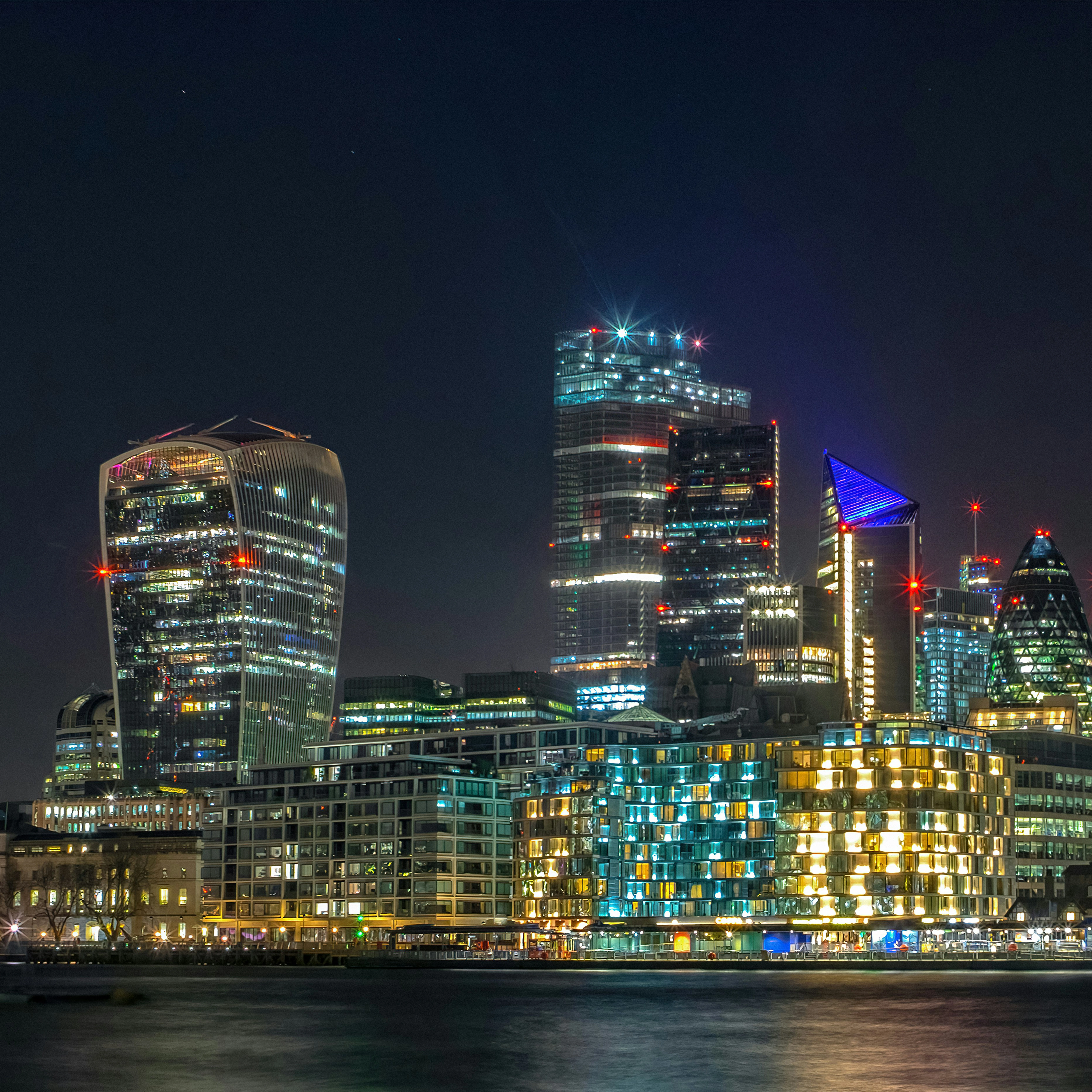 A photograph of London depicting PSP's work in Mayfair and in Docklands
